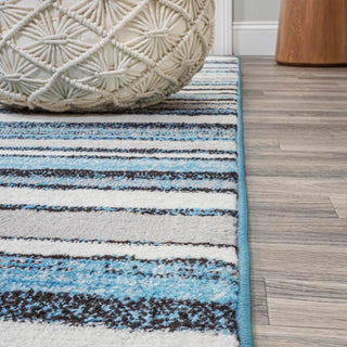 Wisteria Beach Strie' Striped Area Rug