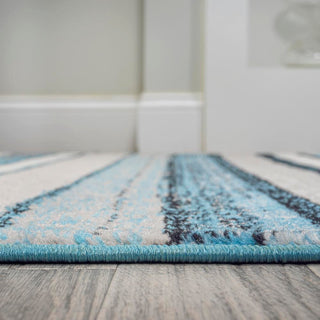 Wisteria Beach Strie' Striped Area Rug