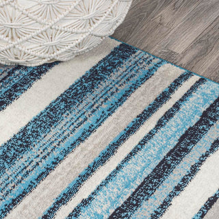 Wisteria Beach Strie' Striped Area Rug