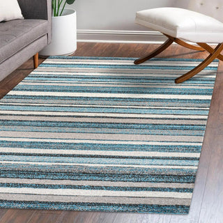 Wisteria Beach Strie' Striped Area Rug