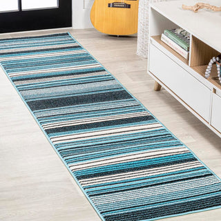 Plymouth Gradient Ticking Striped Area Rug