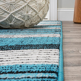 Plymouth Gradient Ticking Striped Area Rug