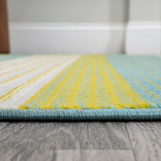 Plymouth Gradient Ticking Striped Area Rug