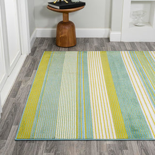 Plymouth Gradient Ticking Striped Area Rug