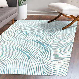 Basco Woodgrain Geometric Area Rug