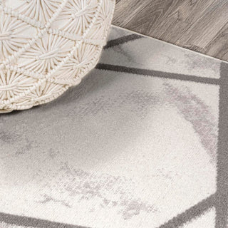 Pelion Modern Geometric Marbled Area Rug