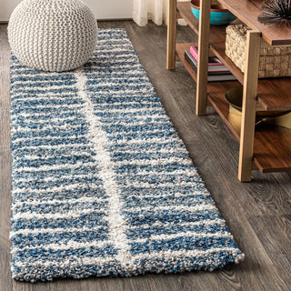 Exuma Merida Stacked Grid Shag Area Rug