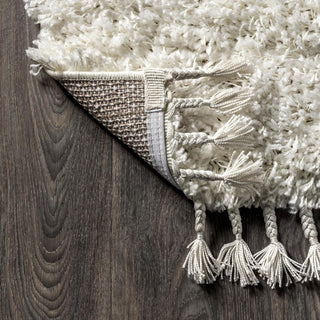 Santiago Mercer Shag Plush Tassel Area Rug