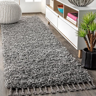 Santiago Mercer Shag Plush Tassel Area Rug