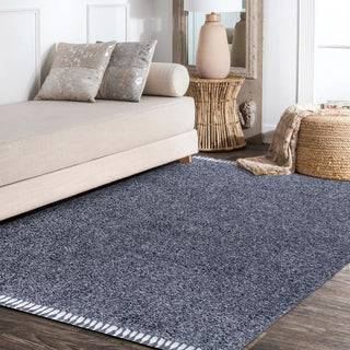 Santiago Mercer Shag Plush Tassel Area Rug