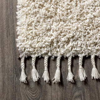 Santiago Mercer Shag Plush Tassel Area Rug