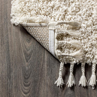 Santiago Mercer Shag Plush Tassel Area Rug