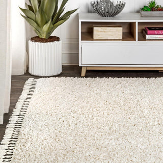 Santiago Mercer Shag Plush Tassel Area Rug