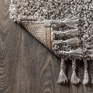 Santiago Mercer Shag Plush Tassel Area Rug