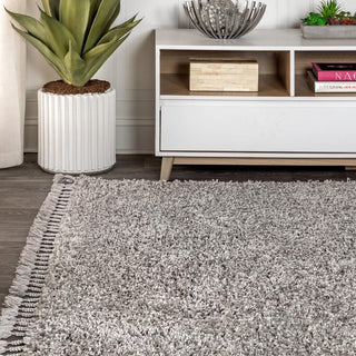 Santiago Mercer Shag Plush Tassel Area Rug