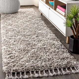 Denver Mercer Shag Plush Tassel Area Rug