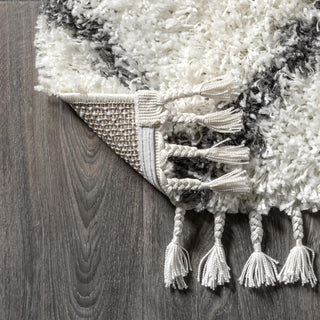 Eden Mercer Shag Plush Tassel Area Rug