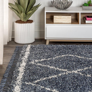 Leland Mercer Shag Plush Tassel Area Rug