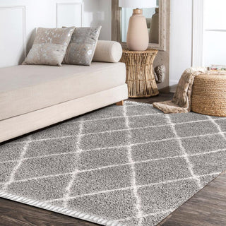 Wyoming Mercer Shag Plush Tassel Area Rug