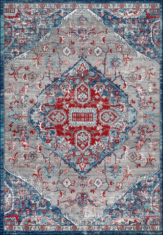 Matsue Modern Persian Vintage Medallion Area Rug