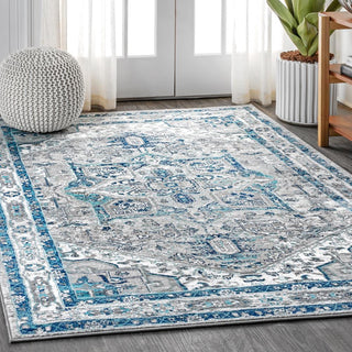 Morioka Modern Persian Vintage Medallion Area Rug