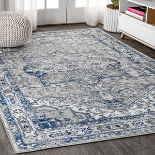 Morioka Modern Persian Vintage Medallion Area Rug