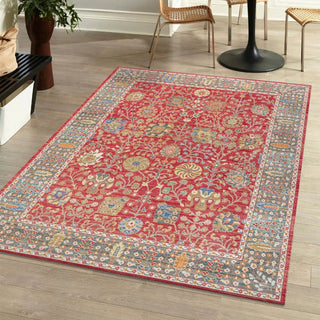 Timor India Flower and Vine Area Rug