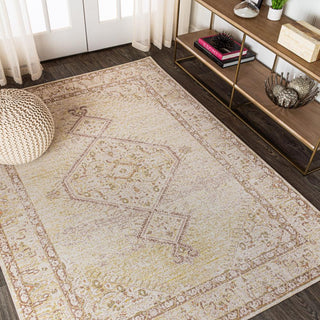 Pinta Lila Modern Tribal Medallion Area Rug