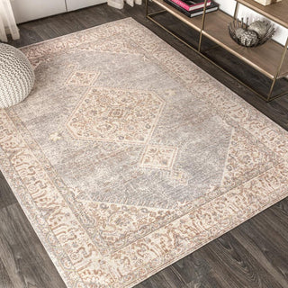 Pinta Lila Modern Tribal Medallion Area Rug