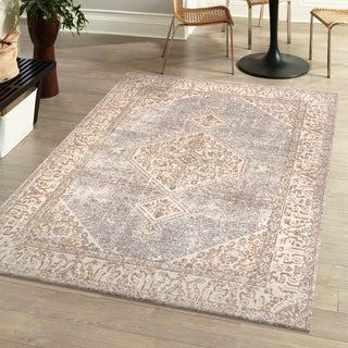 Pinta Lila Modern Tribal Medallion Area Rug