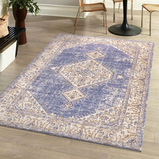 Pinta Lila Modern Tribal Medallion Area Rug