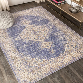 Pinta Lila Modern Tribal Medallion Area Rug