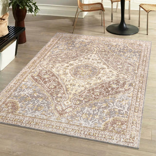 Rabida Petras Modern Ornate Medallion Area Rug