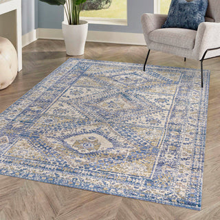 Bioko Darija Ornate Geometric Medallion Area Rug