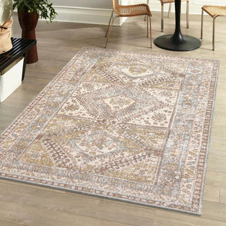 Bioko Darija Ornate Geometric Medallion Area Rug