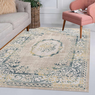 Amur Rosalia Cottage Medallion Area Rug