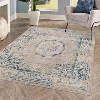 Amur Rosalia Cottage Medallion Area Rug