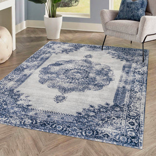 Face Cottage Medallion Area Rug