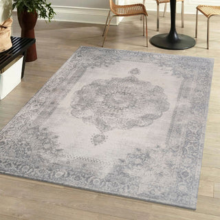 Face Cottage Medallion Area Rug