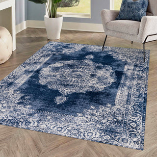 Face Cottage Medallion Area Rug