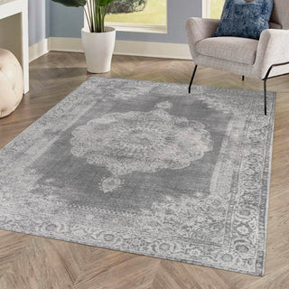 Face Cottage Medallion Area Rug