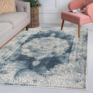 Face Cottage Medallion Area Rug