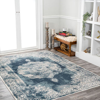 Face Cottage Medallion Area Rug