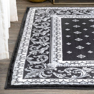 Luanza Acanthus French Border Area Rug