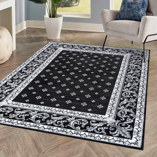 Luanza Acanthus French Border Area Rug