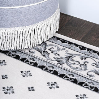 Luanza Acanthus French Border Area Rug