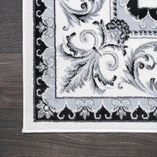 Luanza Acanthus French Border Area Rug