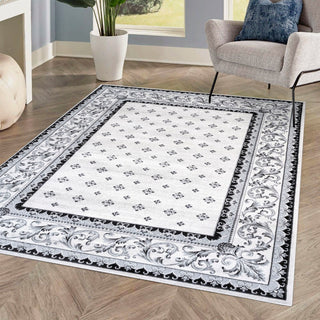 Luanza Acanthus French Border Area Rug