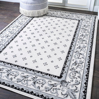 Luanza Acanthus French Border Area Rug