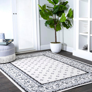 Luanza Acanthus French Border Area Rug